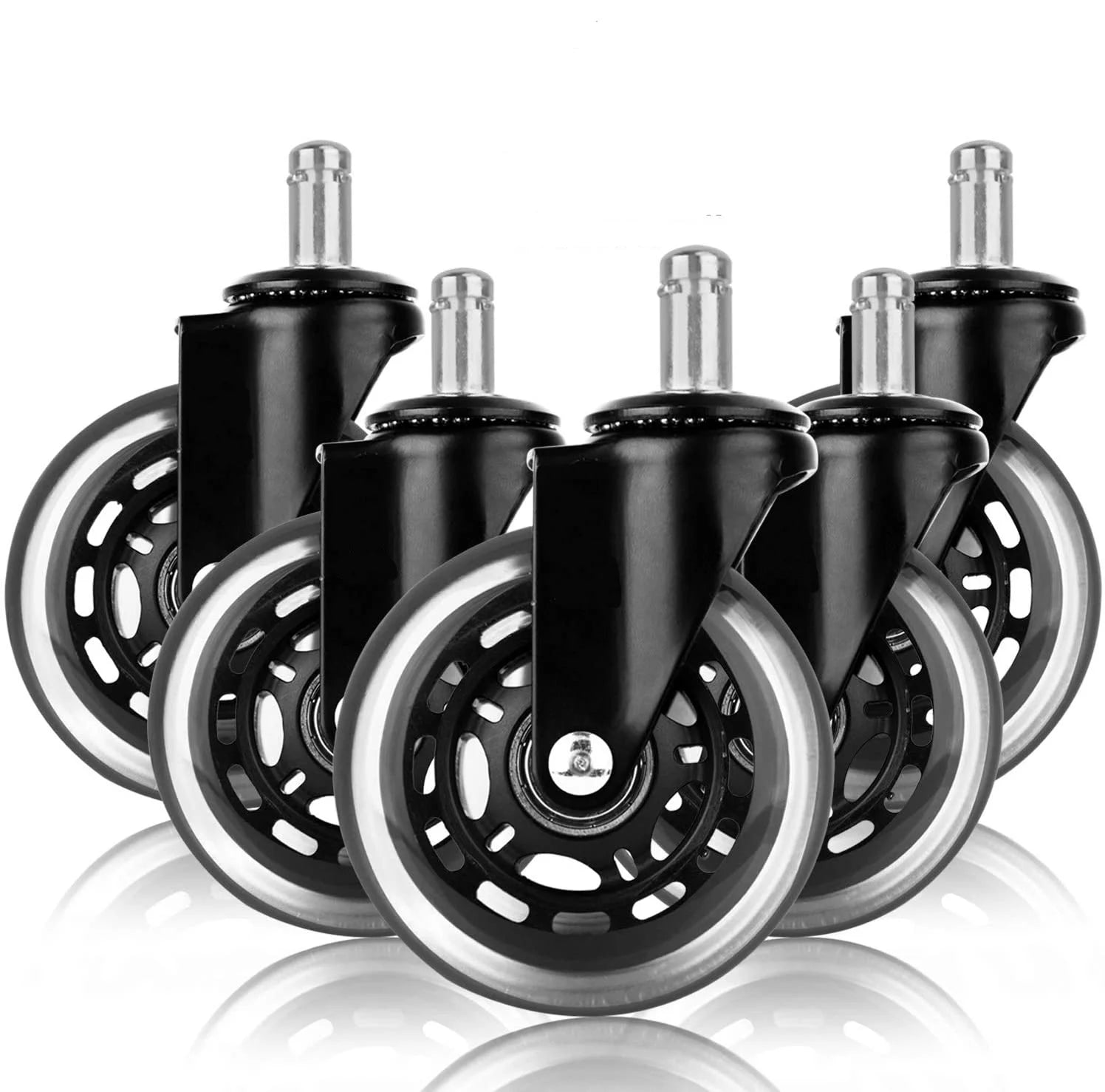 3 Inch Polyurethane Roller Blade Floor protection Office Chair Caster Wheels 4 Buyers
