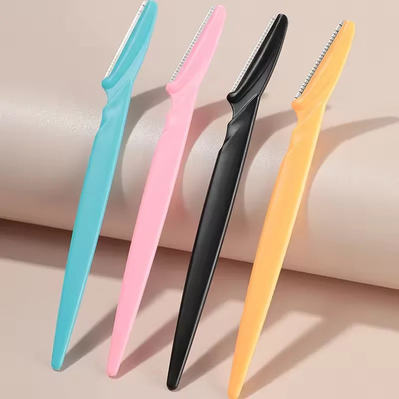 Wholesale Portable Eyebrow Razor Multipurpose Stainless Steel Trimming Shaving Trimmer Blade Precision Cover Customized Color
