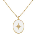 ROXI S925 Sterling Silver Ins Simple Fashion Octagonal Star Sun Disc Pendant Necklace