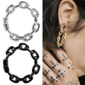 Factory Direct Sale 316L Stainless Steel Hanger Plugs Earring Magnetic Closure Chain Link Ear Weight Piercing Wedding Engagement