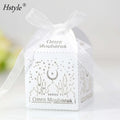 Muslim Party Candy Boxes EID Mubarak Candy Boxes Ramadan Kareem Biscuit Favor Gift Boxes Hajj Islamic Party Favors HS072
