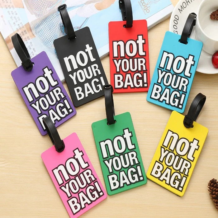 In Stock Cheap Travel Personalized Anime Luggage Tag Beach Silicone Soft Touch Waterproof