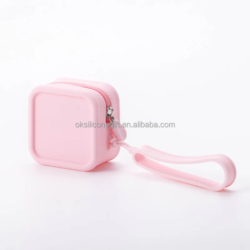 OKSILIOCNE Wholesale Custom Backpack Shape Silicone Coin Purse Mini Change Wallet Jewelry Candy for Storage Girls Bag Pouch