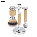 Private Label Gift Box Package Men's Premium Quality Shaving Razor Brush Kit Stand Shaving Set for Men