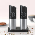 Wholesale Pepper Mill Creative Automatic Usb Rechargeable Electric Ceramic Gravity Salt and Pepper Grinder Set With Stand