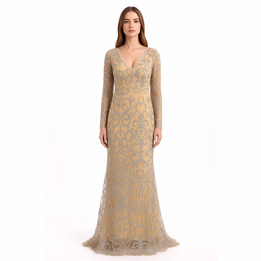 Wholesale Mesh Girls Ladies Dress Women'S Evening Dresses Mother and Daughter Party Dresses MegaBDM