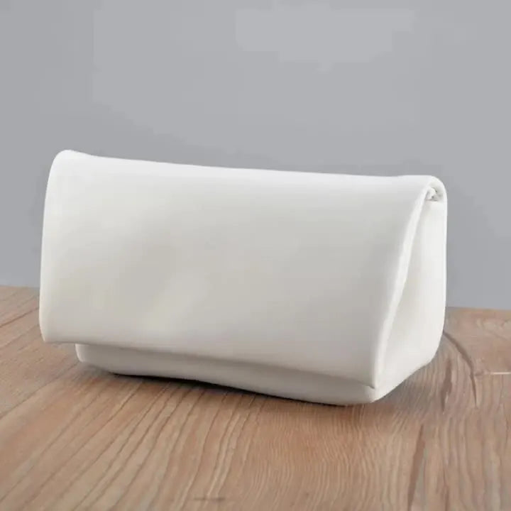2024 New Fashion Soft Leather Eyewear Case Custom Logo PU Box White Sunglasses Packaging Pouch Leather Case