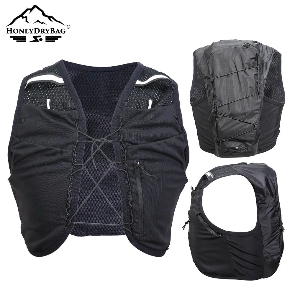 Factory Wholesale Lightweight Adjustable 3L Water Bladder Running Vest for Cycling Hiking Mountaineering Water Bladder Backpack
