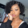 Cheap Perruque Pixie Cut Wig Human HairShort Human Hair Wigs Pixie Cut Curly BrazilianPixie Curls 13X4 Wigs for Black Women