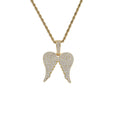 CN329  Brass Prong Setting Zircon  Pendant Iced Out Hip Hop CZ Necklace Bling Bling Jewelry