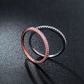 Classic Cute Design 925 Sterling Silver Single Row CZ Pave Finger Ring S925 Women J0025