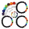 Hot Selling Natural 8mm 7 Chakra Healing Crystal Stone Bracelet