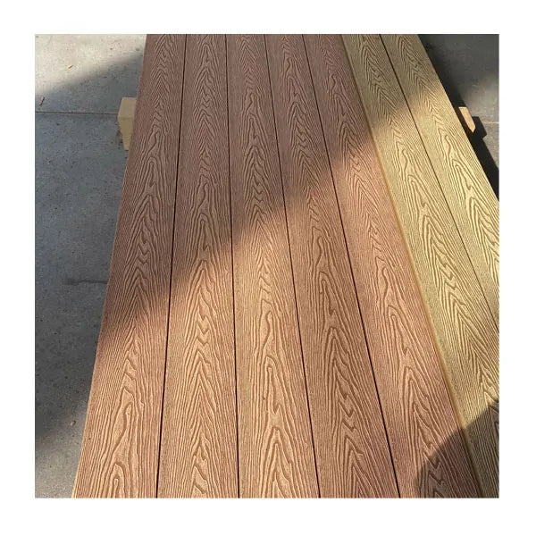 Outdoor WPC Fence Panel Decking Waterproof PVC Flooring Brushed Anti-Slip