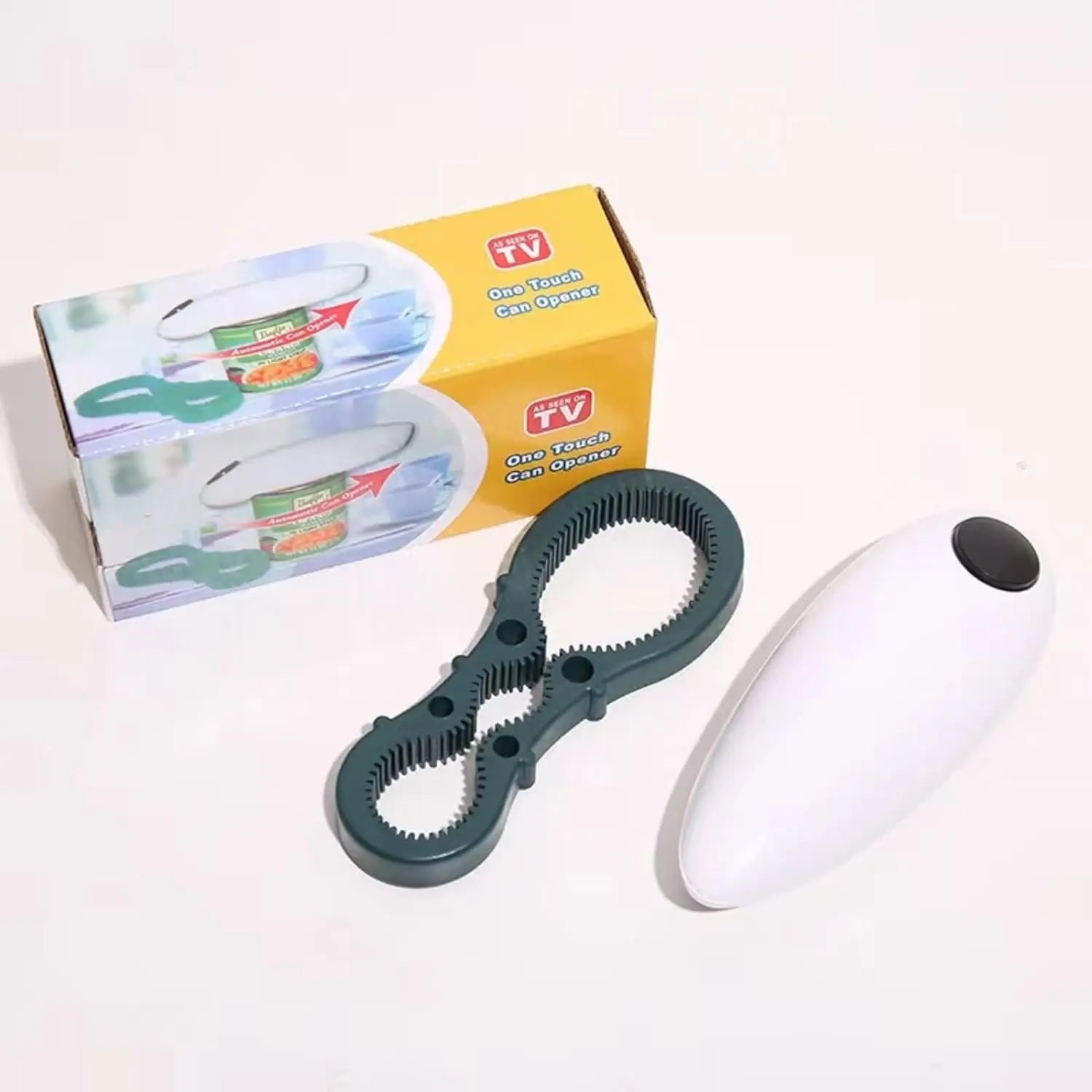 Electric Automatic Can Opener One Touch Opening Stainless Steel Plastic Construction Eco-Friendly Design Smooth Edge Bottle
