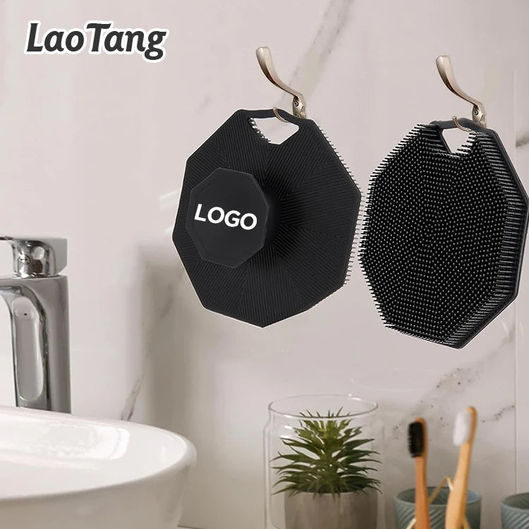 Silicone Body Sponge Brushes Bath Towels Body Scrubber Rubbing Back Peeling Massage Shower Extended Scrubber Skin Clean Brushes