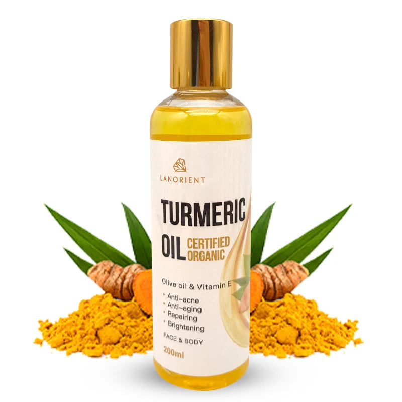 Private Label Pure Essential Oil Turmeric & Rosehip Face Whitening Lightening Acne Anti-Aging Dark Spot Corrector All Skin Types