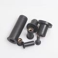 ALL Size M4 M5 M6 M8 M10 M12 Brass Insert Black Rubber Rivet Well Nut Motorcycle Automobile Windshield Rubber Nut