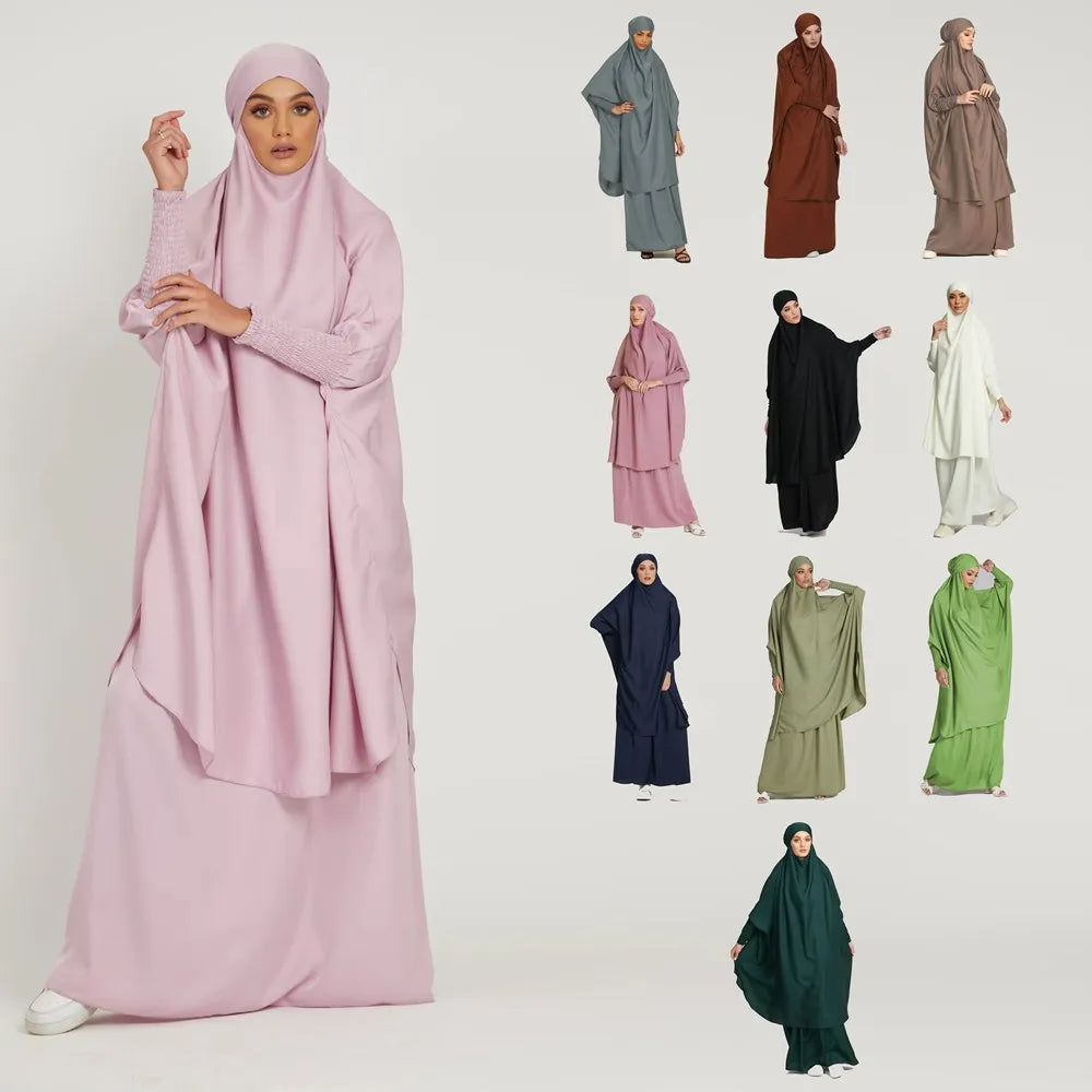 Simple Saudi Modest Kaftan Gown Abiti Lunghi Style Khimar Niqab Hooded Hijab Abaya Jilbab Designs Islamic Clothing