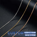 Factory Wholesale Price AU750 Men Women Girl Cross Necklace Chain 18K Real Gold Jewelry