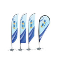 Custom Business Advertising Event Outdoor Open Flying Feather Flag Banner Teardrop Flags Beach Flags with Stand Pole Kit