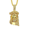 Wholesale Factory Wholesale Hip Hop Jesus Face Moissanite Pendant Necklace Fashion Jewelry Personalized Hip Hop Pendant Necklace