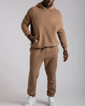 Yali Bulk Plus Size Printed Heavy Cotton Sweatsuit Jogger Set Custom Logo Men's Two-Piece Velour Fleece Tracksuit Set