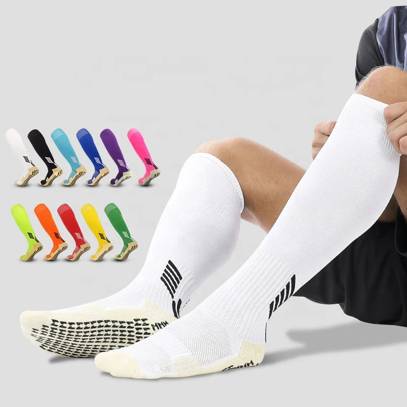 Wholesale Padded Terry Soccer Long Socks Men Unisex Grip Anti Slip Football Sports Socks