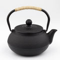 Personalized 600ml 900ml 1200ml Modern Tetsubin Tea Kettle Set with Black Enamel Cast Iron Teapot and Tea Strainer Eco-Friendly