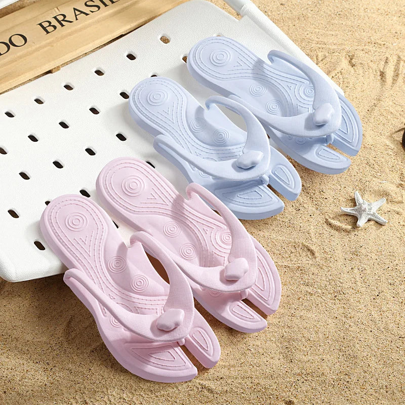Portable Folding Travel Slippers-Breathable Summer Disposable Flip Flops for Hotel Beach Pool & Seaside Use