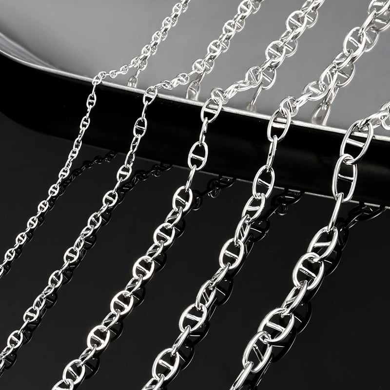 Custom Non-Tarnish Pig Nose Chain Roll Stainless Steel Permanent Jewelry Chains for Women Belly Belt Thigh Chain Jewelry Making