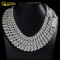 12MM 15MM 18MM Wholesale Price Silver 925 Vvs Moissanite Hip Hop Iced Out Diamond Fine Jewelry Miami Necklace Cuban Link Chain
