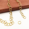 Vacuum Plated 18K Gold Stainless Steel Open Circle Multi-specification C Ring DIY Basic Jewelry Accessories