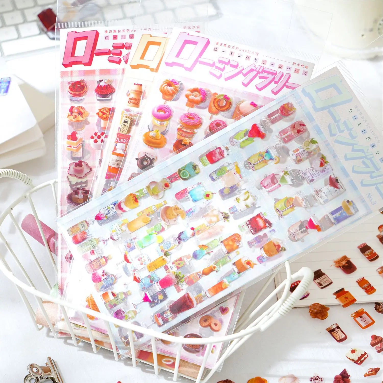 6 Stickers Per Pack Roaming Rally Series INS Life Handbook DIY Material Decorative Stickers 4 Types