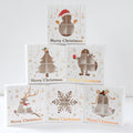Christmas Candy Boxes Cookie Biscuit Packing Bag 2024 Christmas Decoration for Home Navidad Xmas Wrapping Gift Box New Year 2025