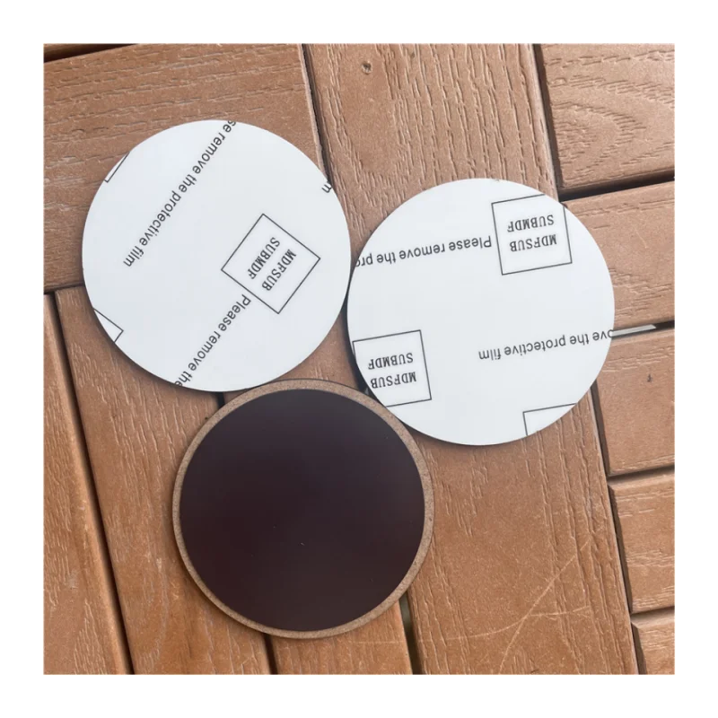 MDFSUB Manufacture OEM/ODM 3'' Round Sublimation Blank Magnetic Personal Photo Printable Blank Sublimation MDF Fridge Magnets