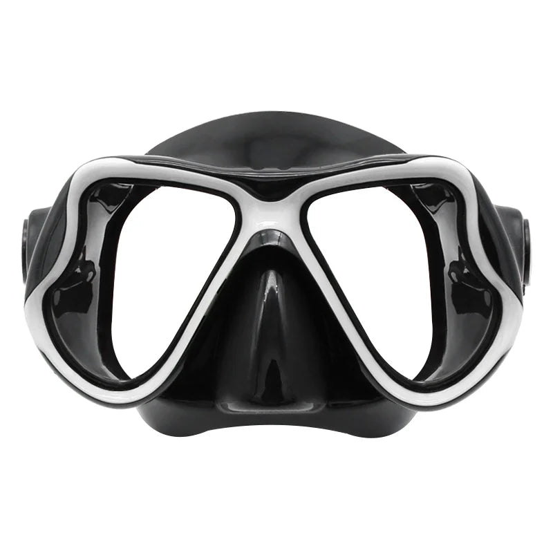 Scuba Diving Spearfishing Free Dive Low Volume Black Silicone Mask