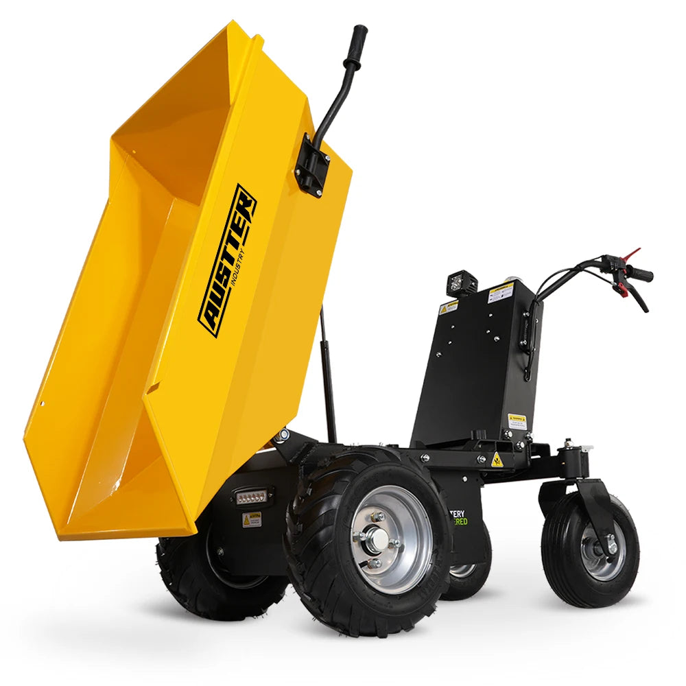 AUSTTER Garden Agriculture 500kg Garden Electric Mini Dumper Selfloading 4 Wheels Electric Mini Dumper