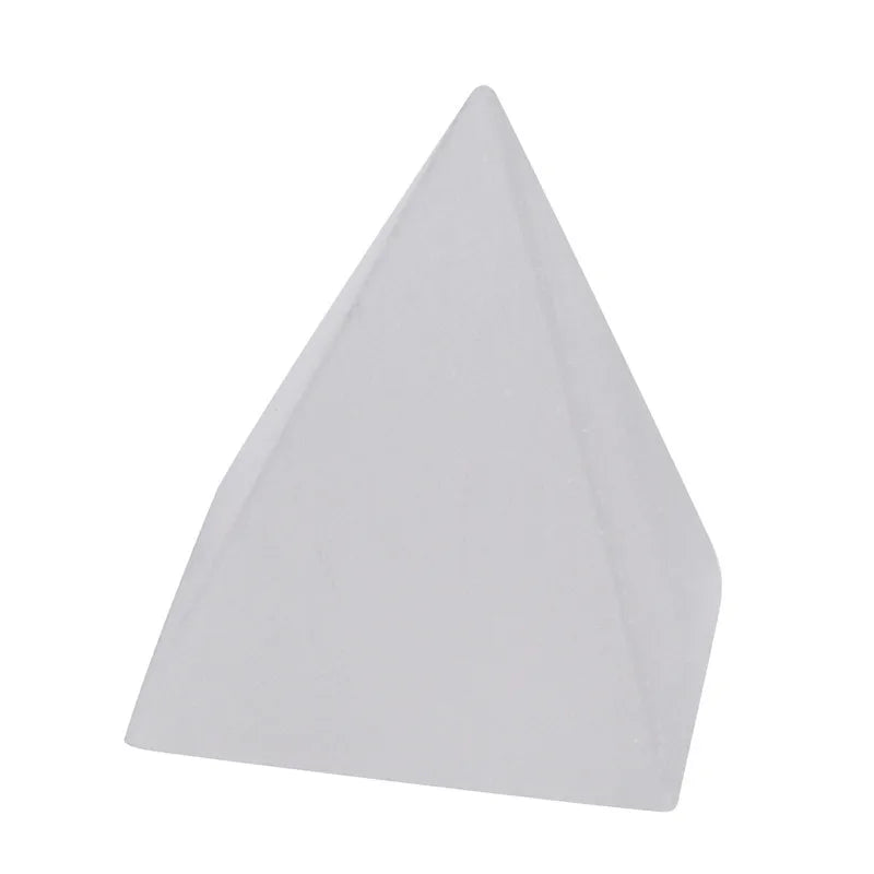 HY Natural Various Shapes of Crystal Selenite Pyramid Decoration Precious Stone Crafts