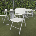 Wholesale Modern White HDPE Plastic Outdoor Folding Chair for Entry