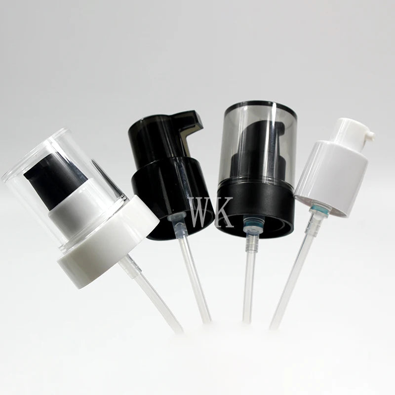 Factory Wholesale 22mm 28mm 31mm 38mm Push Pump with As Cap clear or Black Color Treatment Design Lids Bottle Caps & Closures