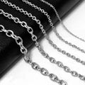 Wholesale Fashion Titanium Steel Jewelry Necklace Chain Stainless Steel Cross O Link Chain Fashion Jewelry Necklaces