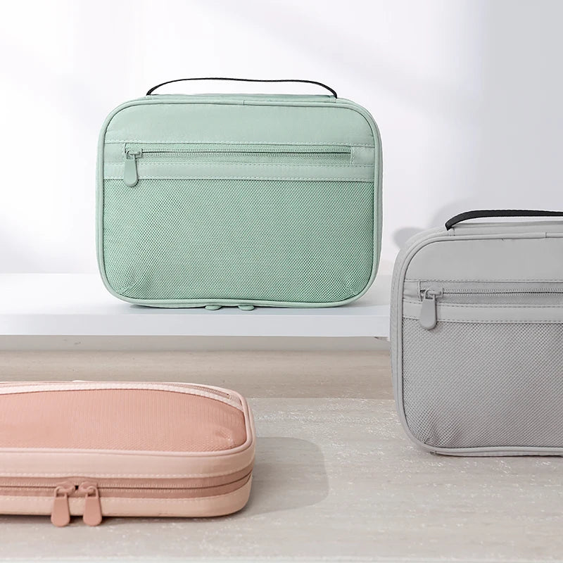 New Portable Digital Wire Accessories Charger Power Bank Storage Pack Organizer Bag Double Tier Foldable Flexible Living Room