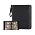 MIO Custom Business PU Leather Card Binder Fashionable 4/9/12 Pocket Graded Card Holder Zipper Closure 5 Inch 40MM Thickness