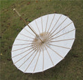 MOQ 2 Pieces Chinese Traditional Handmade White Paper Wedding Parasol Wedding Personalised Paper Parasol