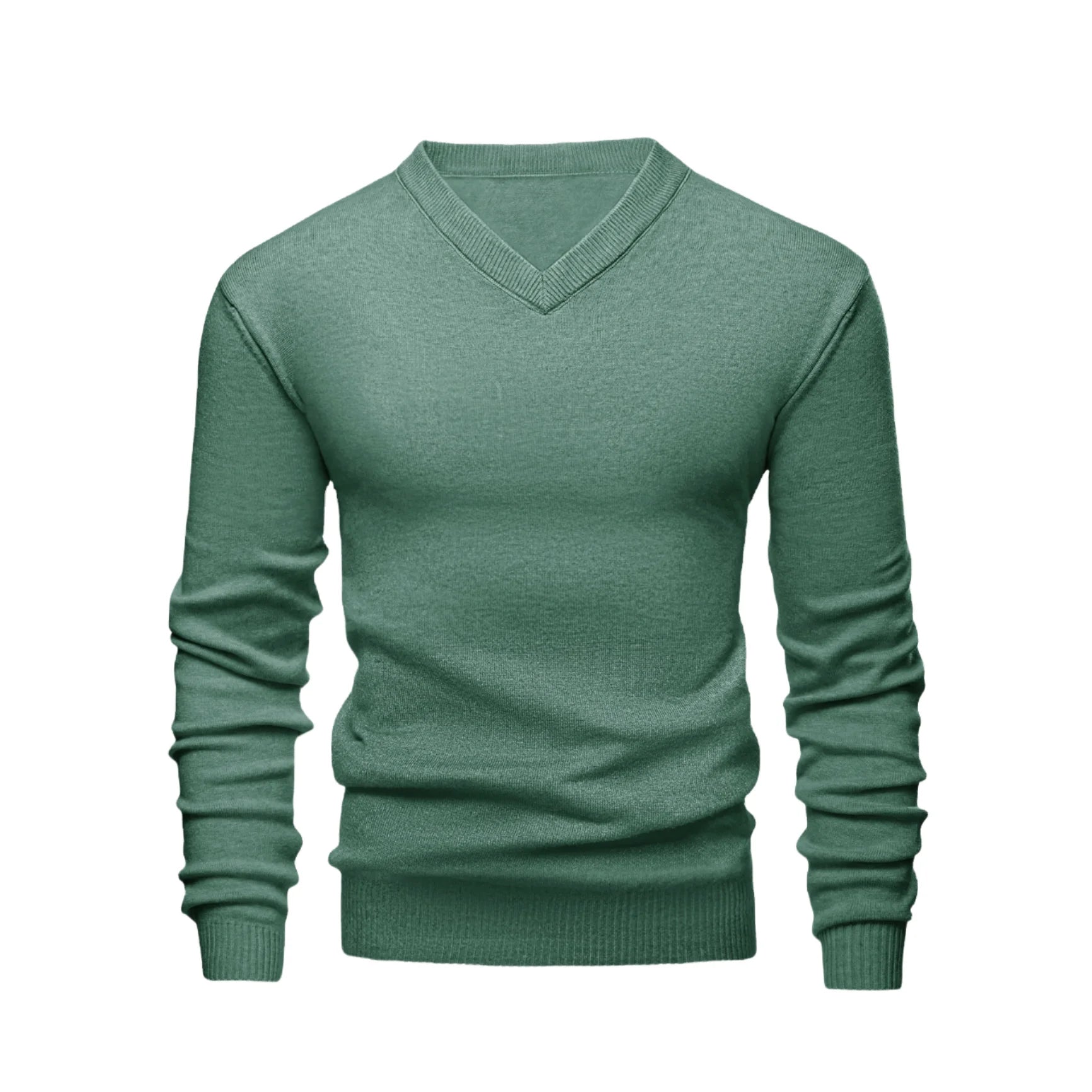 Autumn and Winter Men's Casual Pullover Sweater Solid Color Turtleneck Knit New Style