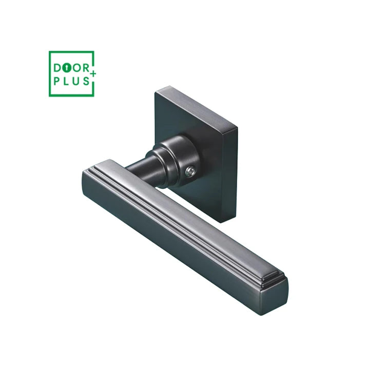 Doorplus Modern Zinc Alloy Pull Handle with Safety Lever for Hotel Apartment Doors-Easy Installation 5 Year Warranty