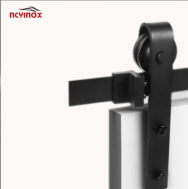 Hot Sale Bi-fold Sliding Barn Door Hardware Kit Four Door Panel Fittings Bi-folding Industrial Folding Door Roller