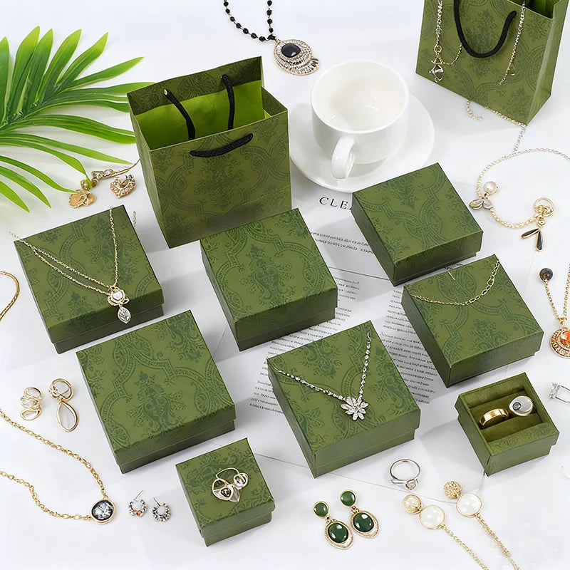 A1 Wholesale Vintage Rigid Bracelet Ring Gift Cardboard Paper Jewelry Packaging Box With Lid