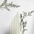 Wholesale Organic Straws White Color Bubble Tea Drinking for Coffee Boba Tea Custom logo Bamboo Fiber Powder Straws
