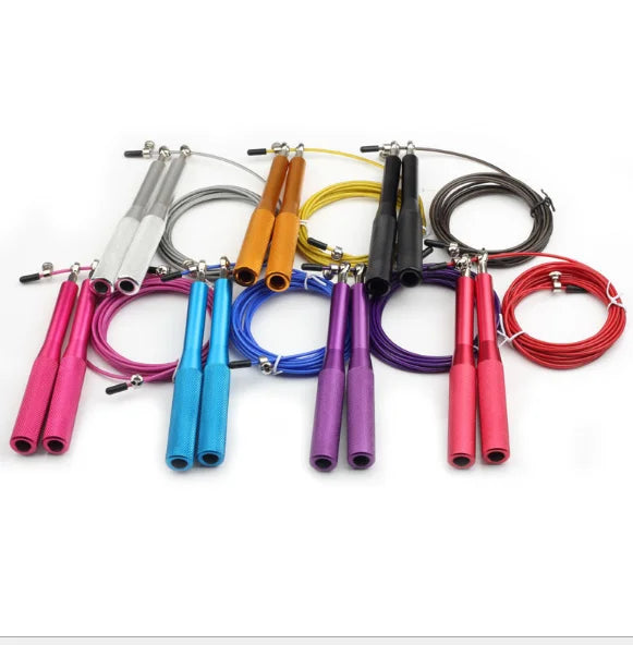 Black/Blue/Pink Steel Speed Jump Rope for Fitness/Gym